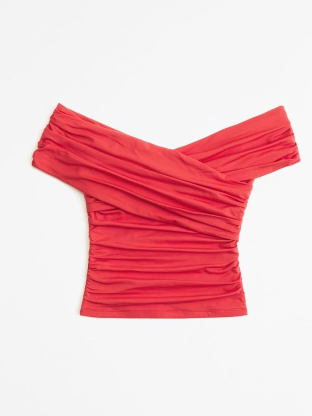 Abercrombie & Fitch Women's Off-The-Shoulder Ruched Wrap